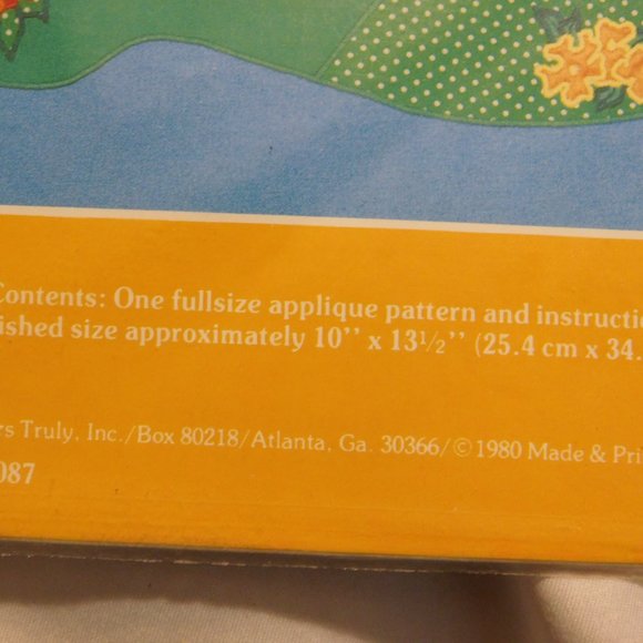 Applique Pattern Kit "Beautiful Day" Rainbow Vintage New/Sealed - Picture 3 of 3